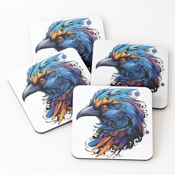 Item preview, The colorful raven designed and sold by tinkattoo.