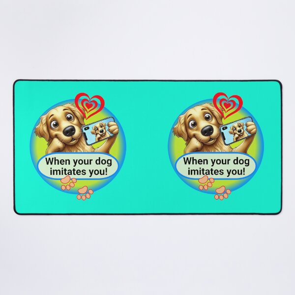 Item preview, Selfie-Loving Dog - Cute Imitating Canine Design designed and sold by SportyAndArtful.
