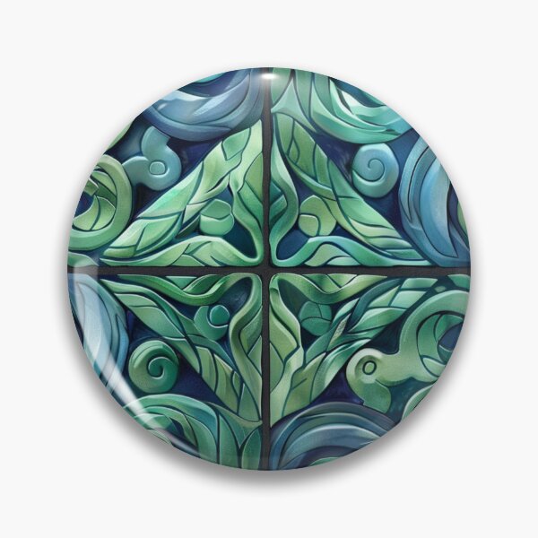 Item preview, New Zealand Māori Paua Pattern Koru Design 8 designed and sold by GrinGalore.