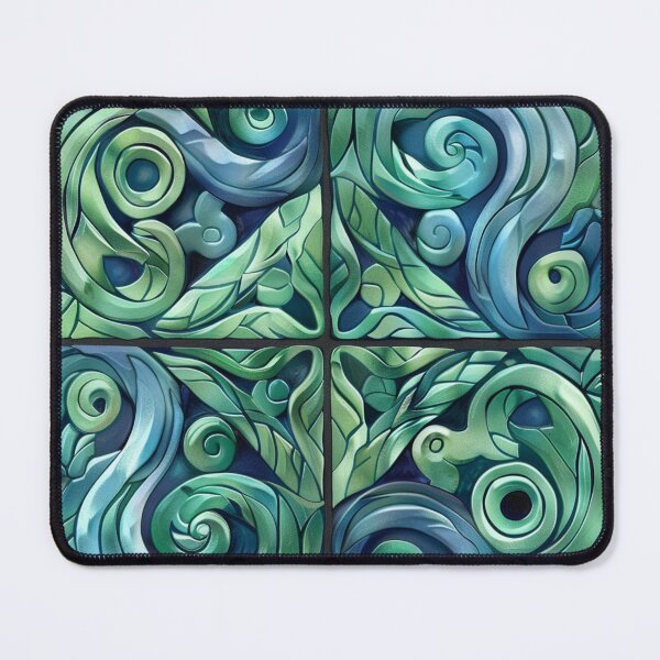 Item preview, New Zealand Māori Paua Pattern Koru Design 8 designed and sold by GrinGalore.