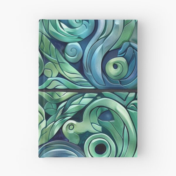 Item preview, New Zealand Māori Paua Pattern Koru Design 8 designed and sold by GrinGalore.