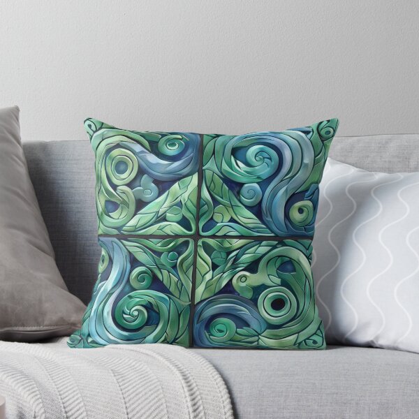Item preview, New Zealand Māori Paua Pattern Koru Design 8 designed and sold by GrinGalore.