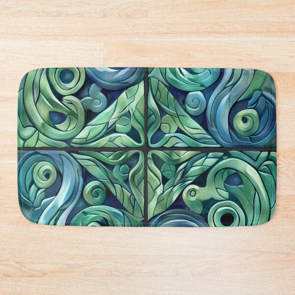 Item preview, New Zealand Māori Paua Pattern Koru Design 8 designed and sold by GrinGalore.