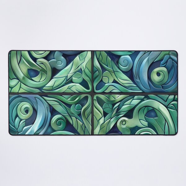 Item preview, New Zealand Māori Paua Pattern Koru Design 8 designed and sold by GrinGalore.