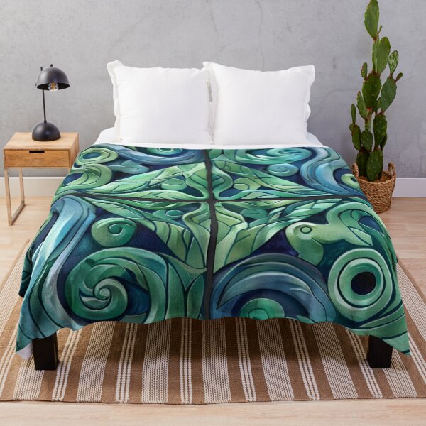 Item preview, New Zealand Māori Paua Pattern Koru Design 8 designed and sold by GrinGalore.