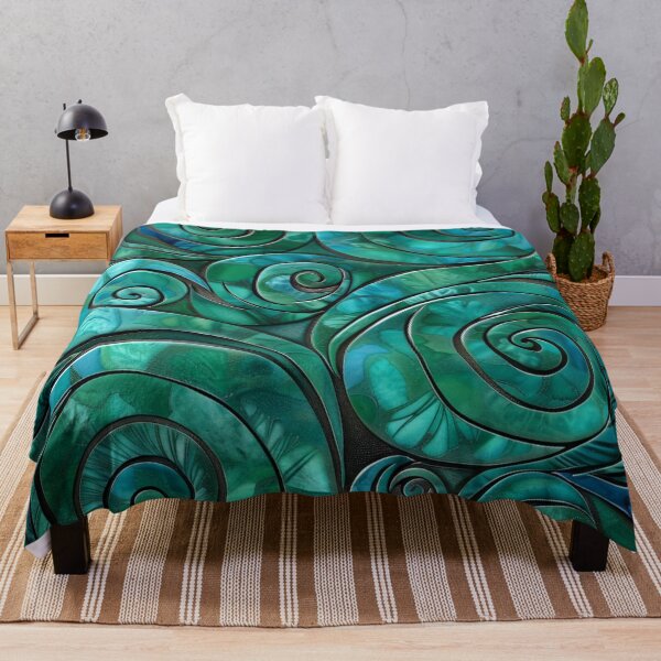 Item preview, New Zealand Māori Paua Pattern Koru Design 9 designed and sold by GrinGalore.