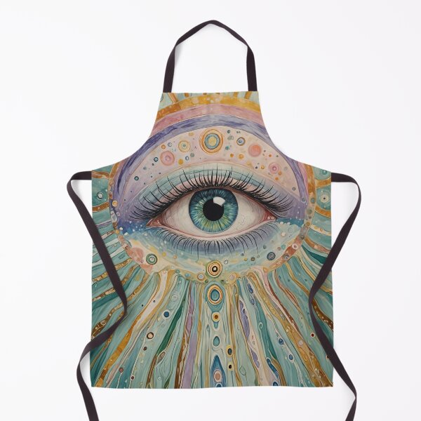 Item preview, Ethereal Gaze: Abstract Eye with Rainbow Halo designed and sold by Lizetteh.