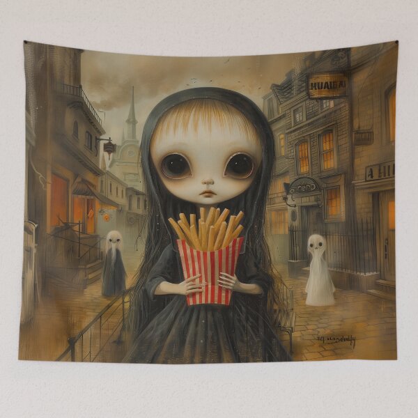 Item preview, Haunting Streets and Fries designed and sold by palmyst.