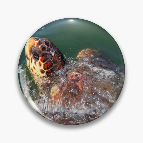 Item preview, Loggerhead Turtle (Caretta Caretta) Breaking The Sea Surface designed and sold by taiche.