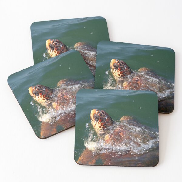 Item preview, Loggerhead Turtle (Caretta Caretta) Breaking The Sea Surface designed and sold by taiche.