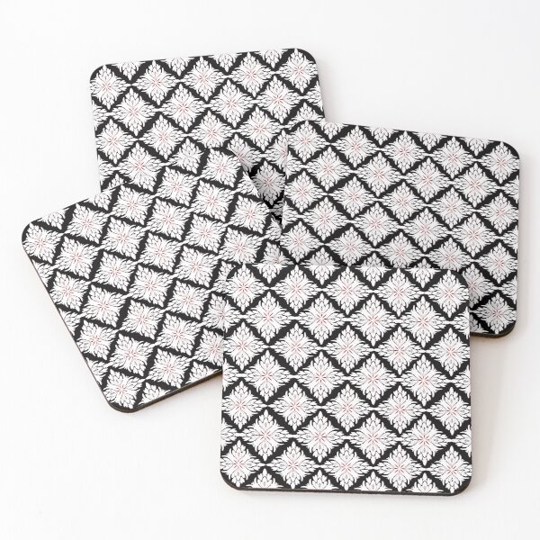 Item preview, black and white seamless background designed and sold by kasune-shop.