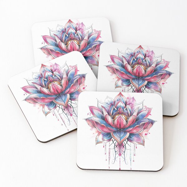 Item preview, The colorful lotus flower - symbol of purity and beauty designed and sold by tinkattoo.