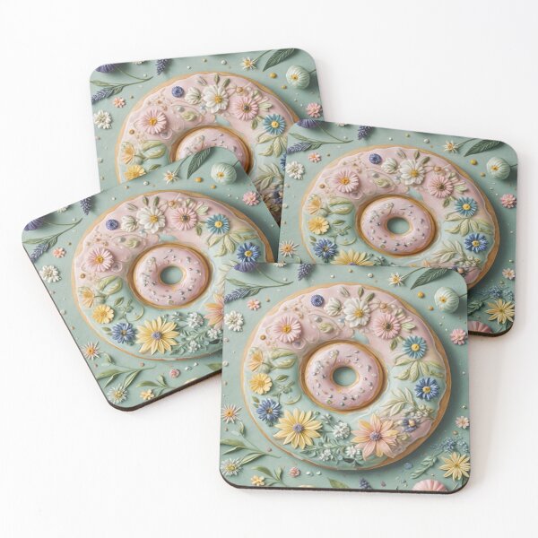 Item preview, Whimsical Donut Duo: Big and Small designed and sold by Lizetteh.