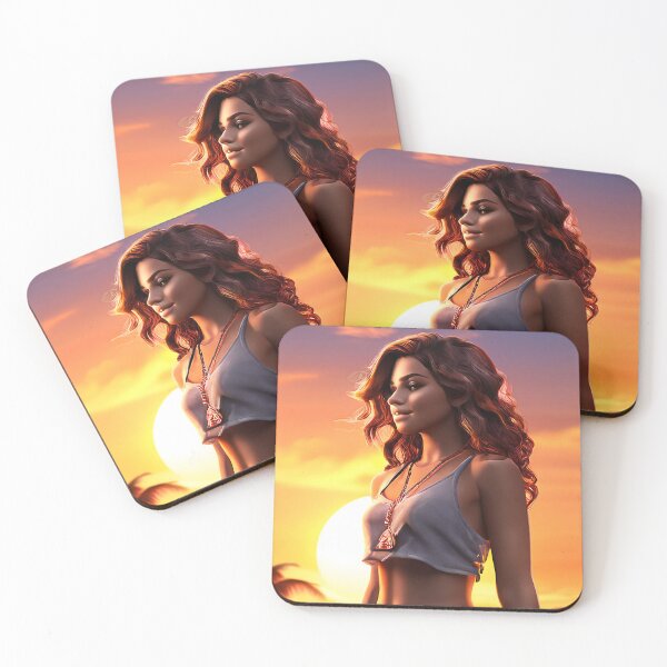 Item preview, Sunset Serenity with Beautiful Girl designed and sold by nipunab.