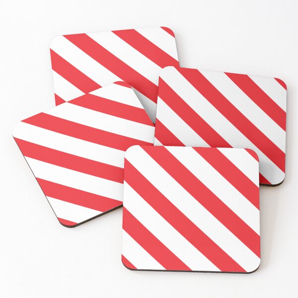 Item preview, Red and White Barbershop Pole Stripe Pattern designed and sold by CreativeBridge.