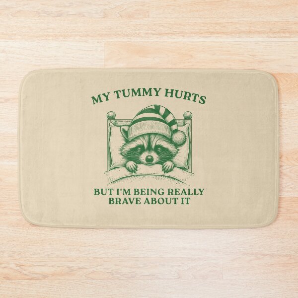 Item preview, My Tummy Hurts But I'm Being Really Brave, Raccoon T Shirt, Weird T Shirt, Meme T Shirt, Trash Panda T Shirt, Unisex designed and sold by VerdePlantTees.