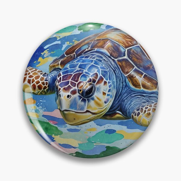 Item preview, Loggerhead Turtle Colorful Art designed and sold by taiche.