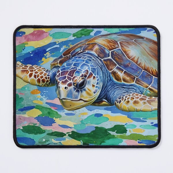 Item preview, Loggerhead Turtle Colorful Art designed and sold by taiche.