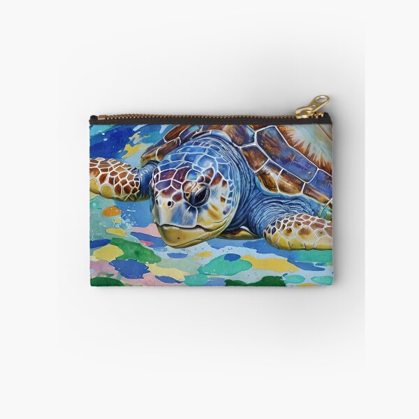 Item preview, Loggerhead Turtle Colorful Art designed and sold by taiche.