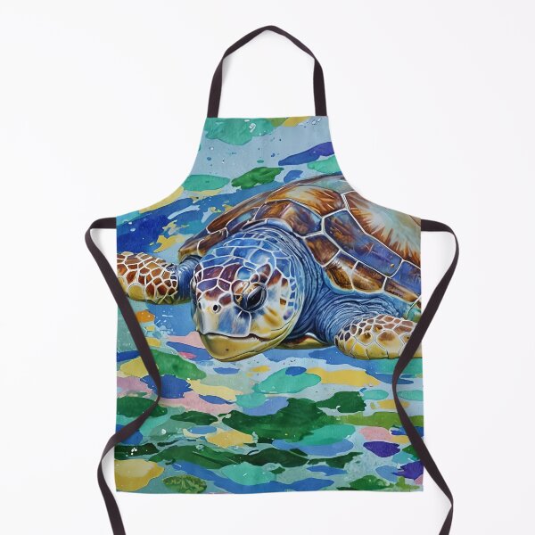 Item preview, Loggerhead Turtle Colorful Art designed and sold by taiche.