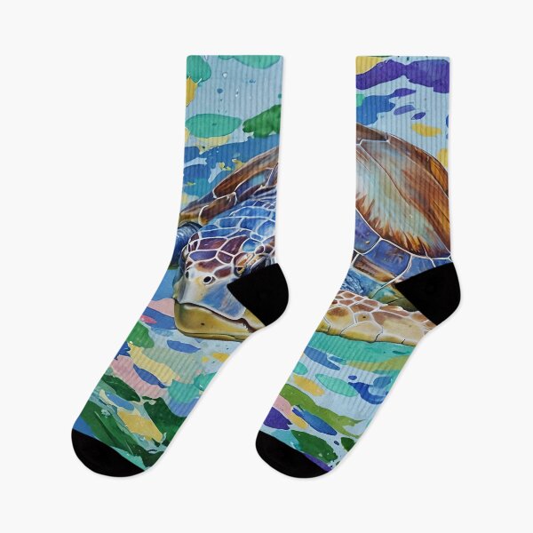 Item preview, Loggerhead Turtle Colorful Art designed and sold by taiche.