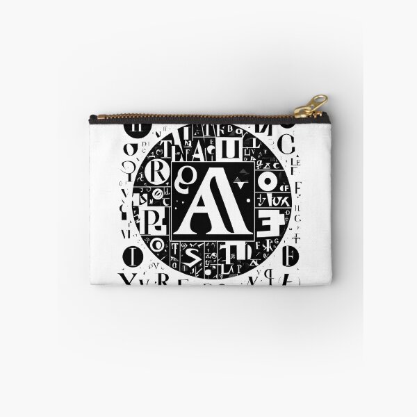 Item preview, Abstract Alphabet in a Black Disc designed and sold by DevemDavam.