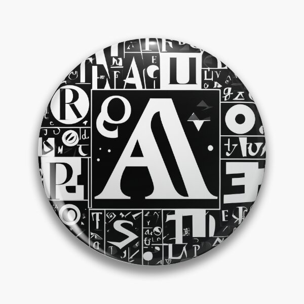 Item preview, Abstract Alphabet in a Black Disc designed and sold by DevemDavam.