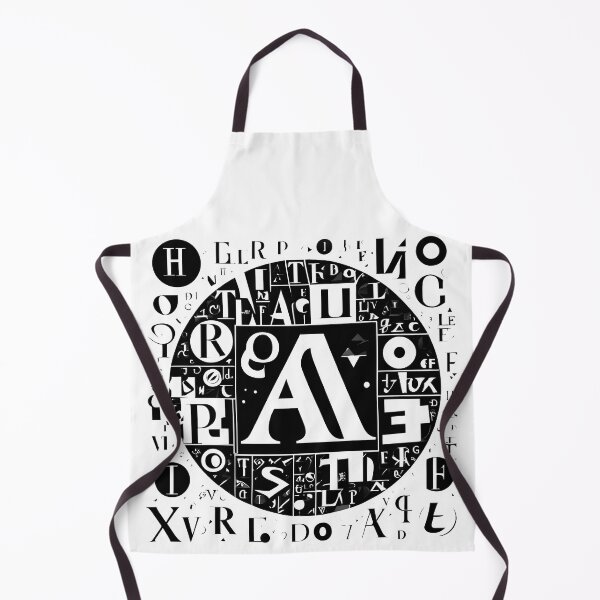 Item preview, Abstract Alphabet in a Black Disc designed and sold by DevemDavam.
