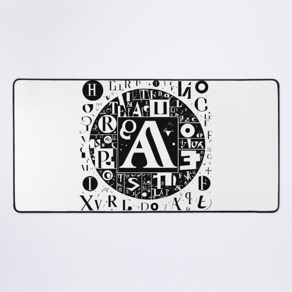 Item preview, Abstract Alphabet in a Black Disc designed and sold by DevemDavam.