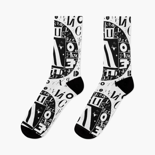 Item preview, Abstract Alphabet in a Black Disc designed and sold by DevemDavam.