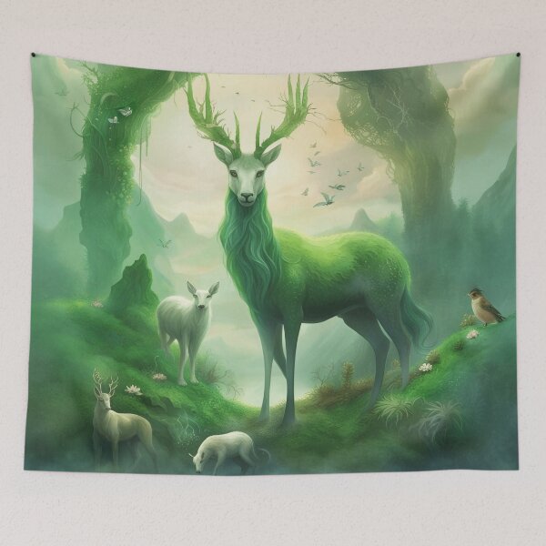 Item preview, The Deer and the Friendly Creatures designed and sold by Syrupulse.