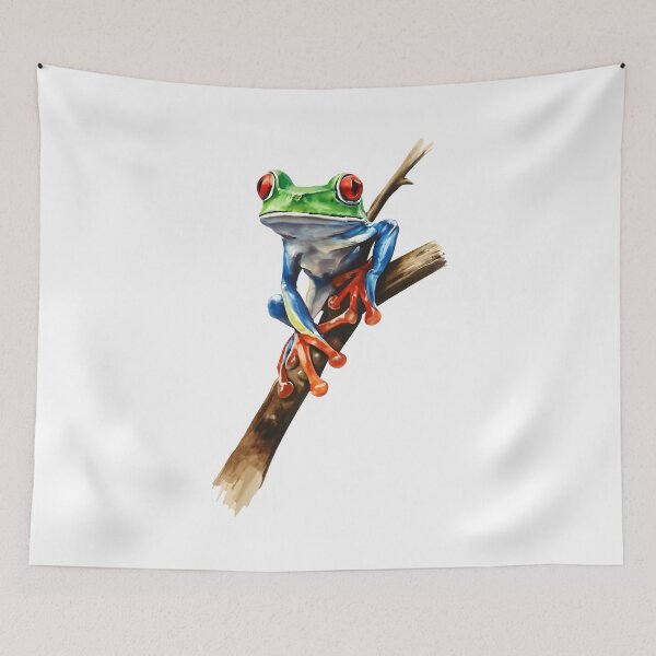 Item preview, Pretty green tree frog designed and sold by Ann Miu Deluxe.