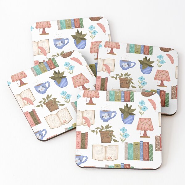 Item preview, Cozy time with books designed and sold by pinkyfish1010.