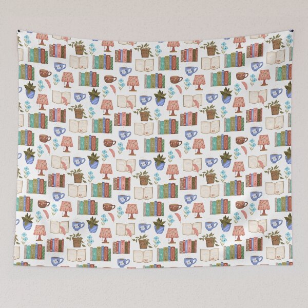 Item preview, Cozy time with books designed and sold by pinkyfish1010.