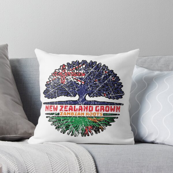 Item preview, Zambia Zambian New Zealander New Zealand Tree Roots Flag designed and sold by FlagX.