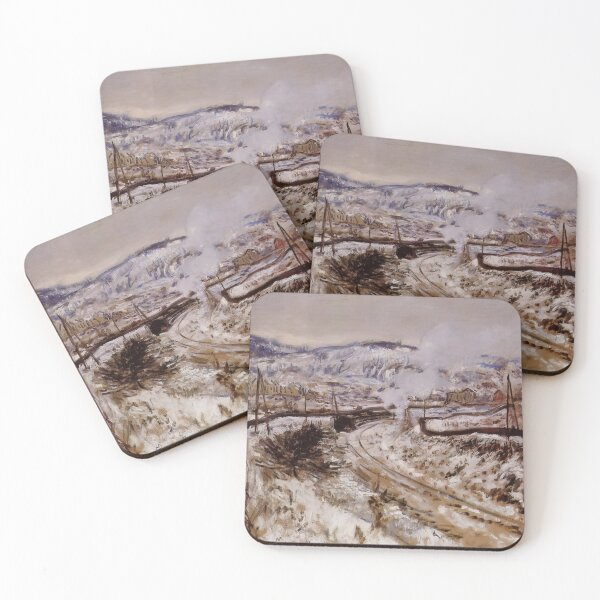 Item preview, Tren en la nieve en Argenteuil - 1875 - Claude Monet designed and sold by dottyshai.
