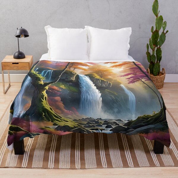 Item preview, Waterfall in the forest designed and sold by PixelParadies.