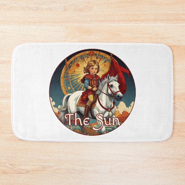 Item preview, Major Arcana Tarot Card The Sun - Child on a White Horse with Red Flag designed and sold by Pixel Waite.