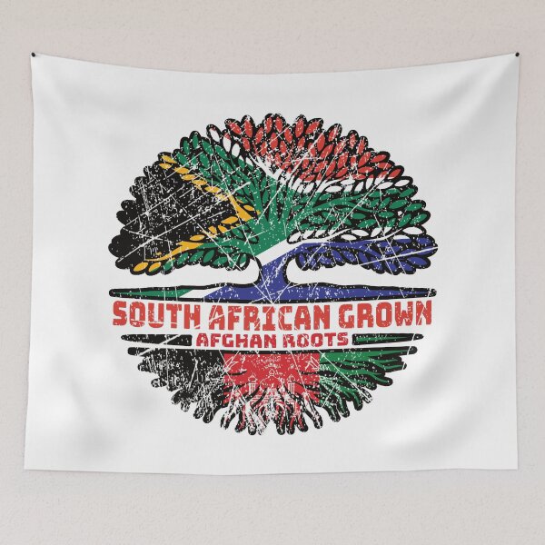 Item preview, Afghanistan Afghan South African South Africa Tree Roots Flag designed and sold by FlagX.