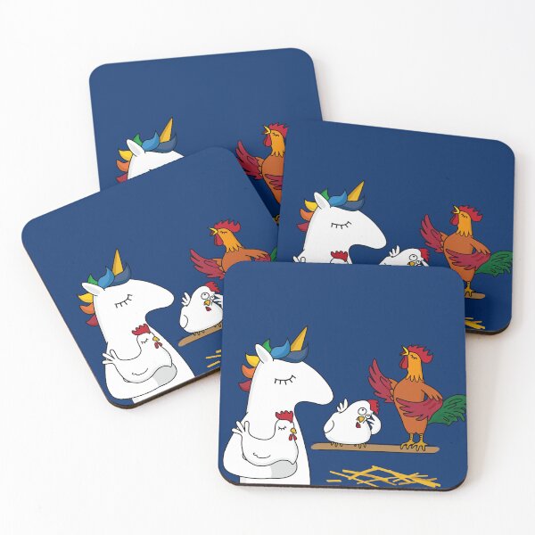 Item preview, Unicorn in the chicken coop designed and sold by LaDaDi.