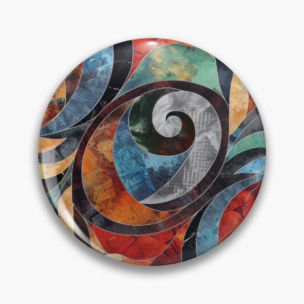 Item preview, New Zealand Māori Paua Pattern Koru Design 10 designed and sold by GrinGalore.