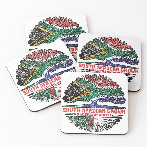 Item preview, Algeria Algerian South African South Africa Tree Roots Flag designed and sold by FlagX.