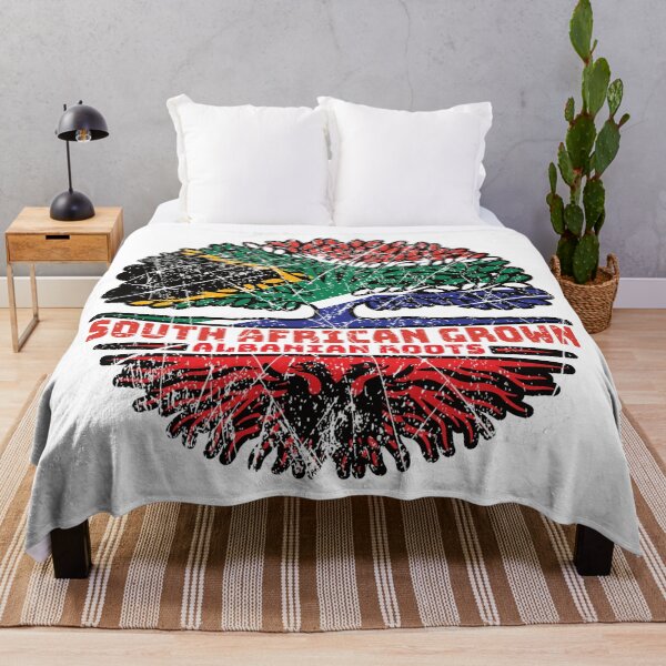 Item preview, Albanian Albania South African South Africa Tree Roots Flag designed and sold by FlagX.