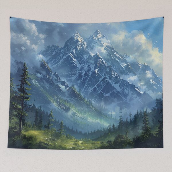 Item preview, Fantasy Landscape - Beautiful Forest Mountain Scenery designed and sold by Lumaria Designs.