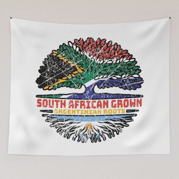 Item preview, Argentina Argentine Argentinean Argentinian South African South Africa Tree Roots Flag designed and sold by FlagX.