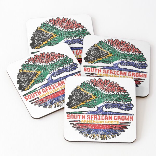 Item preview, Armenian Armenia South African South Africa Tree Roots Flag designed and sold by FlagX.