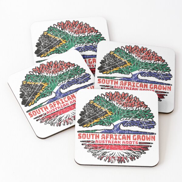 Item preview, Austria Austrian South African South Africa Tree Roots Flag designed and sold by FlagX.