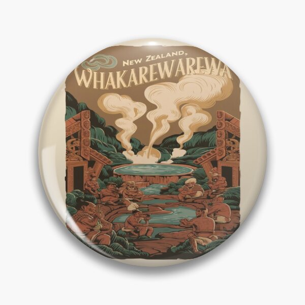 Item preview, Whakarewarewa, The Living Maori Village, New Zealand Travel, Vintage designed and sold by UrbanGraphixs.