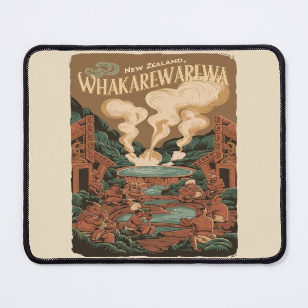 Item preview, Whakarewarewa, The Living Maori Village, New Zealand Travel, Vintage designed and sold by UrbanGraphixs.