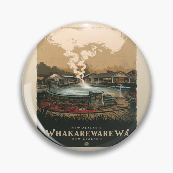 Item preview, Whakarewarewa, The Living Maori Village, New Zealand Travel, Vintage designed and sold by UrbanGraphixs.